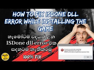 how to fix isdone dll error while installing the game error code (100% fix)