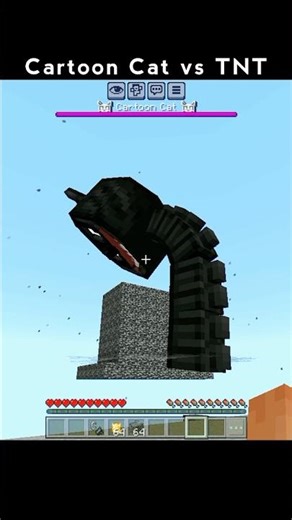 Minecraft Cartoon Cat and TNT #minecraft #shorts
