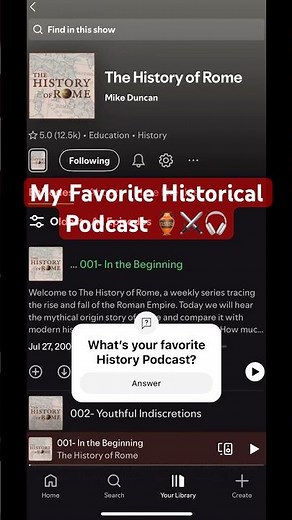 Check out the History of Rome Podcast by Mike Duncan. #podcast #historypodcast #ancient #rome #spqr