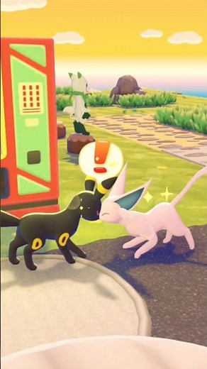 Espeon kisses umbreon #pokemon #pokopia