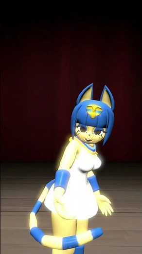 Ankha cat Womp womp #ankha #animalcrossing #kiss #animation #sfm