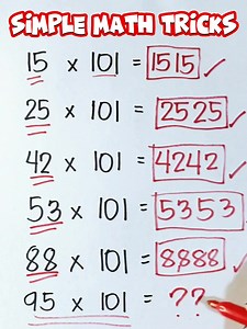 105K views · 5.1K reactions | SIMPLE MATH TRICKS‼️ #math #mathteachergon #mathreview #mathtutorials | Math Tutorials | Facebook