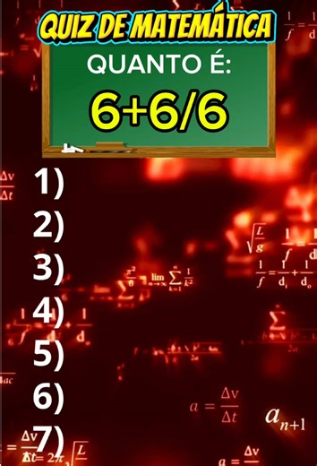 Quiz de matemática para escola