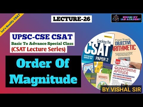 UPSC CSAT Lecture 26: Order Of Magnitude(Square Root)| Master Concepts & Shortcuts | #skvias #upsc