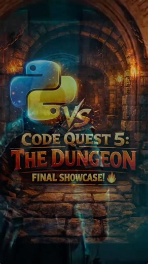 Can I Survive the Dungeon I Built in Python? 💀 Epic Gameplay (Code Quest #5)