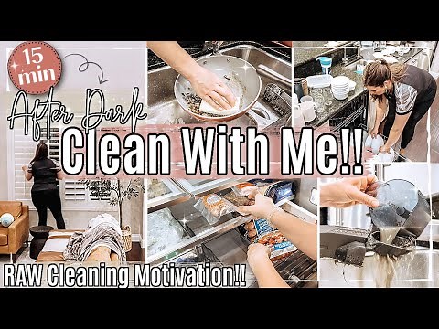 *NEW* NIGHT TIME CLEAN WITH ME 2023 | 15 Minute Speed Cleaning Motivation