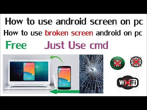 how to use android mirror screen on pc (broken Screen to Pc) use cmd (Urdu/Hindi)