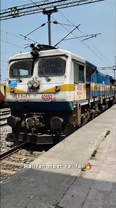 Railfan meet railfan 💖 #wdp4d #indianrailways #railfanning #shorts