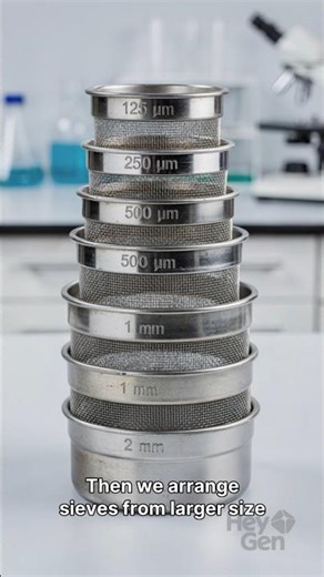 Sieve Analysis Test | Gradation Test in Civil Engineering 🚧 #ytshorts #civilxpress