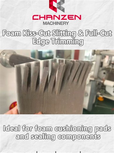 Foam Kiss-Cut Slitting & Full-Cut Edge Trimming ensures clean separation and accurate processing for foam materials. #SlittingMachine #FoamProcessing #DieCutting #diecuttingmachine #diecuttingmachinefactory #diecuttingequipment #PrecisionCutting #IndustrialEquipment #machinemanufacturer #factory