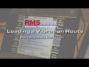 Vibration Analysis - Loading a Vibration Route