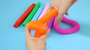 Watch Pop Tube Fidget Toy Fun Pull and Pop Tubes Sensory Tubes on Amazon Live