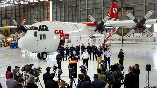 CAL FIRE unveils second C-130 wildfire tanker