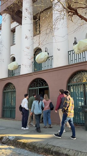 Earlier this week, Preservation Engineering students visited the Robert Mills-designed Fireproof Building, followed by a walk through the French Quarter, where they discussed structural issues visible on historic buildings. | Clemson Historic Preservation in Charleston