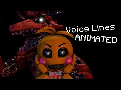 [FNAF SFM] Foxy & Toy Chica Voicelines ANIMATED {February Special}