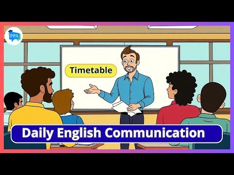 Learn How to Talk about Timetable for School Semester | English Conversation Practice for Beginners