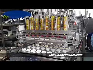 Automatic cone ice cream filling machine, Cornetto cone making machine