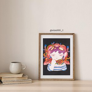 Snake Boy(red)-giclee Art Print - Etsy