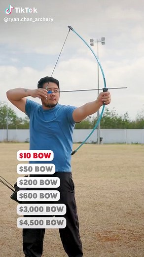 There are different levels you can spend on archery. It can be cheap fun or pricey. #archery #bow #bowandarrow #longbow #recurve #compound #trend #fyp #archerygear #fun #sport #archerylife