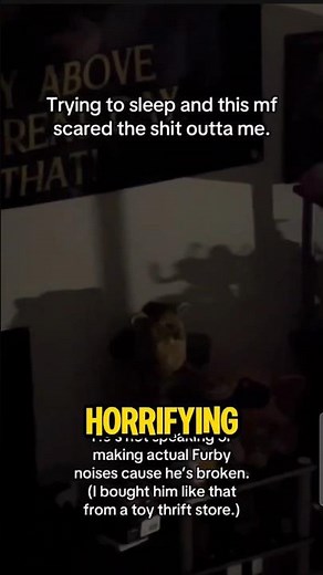 He Woke up To A Haunted Furby... #scary #paranormal