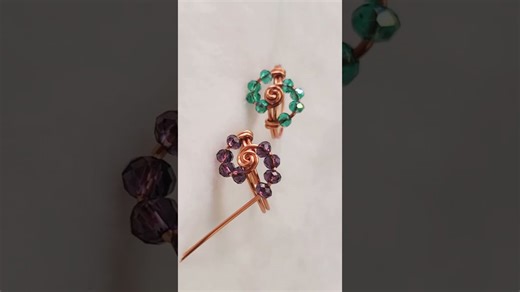 Tornado rose ring | Bead jewelry | Crystal | Simple | DIY