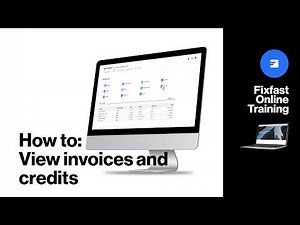 How to view invoices and credits - Fixfast account area video tutorial
