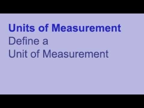 U1E2 S4550 Define a Unit of Measurement