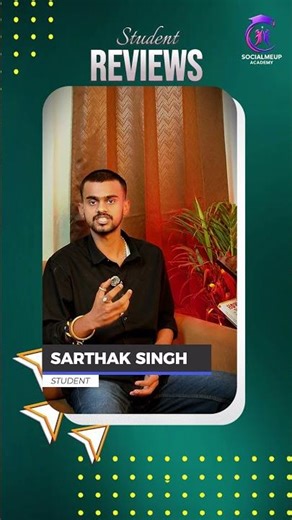 sarthak singh Review | SocialMeUp Academy Student Success #careergrowth #digitalmarketing