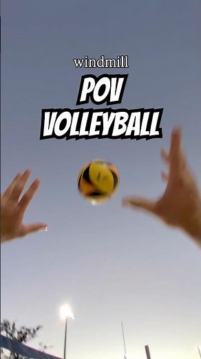 WINDMILL SWING #volleyball #pov #sport #beachvolleyball