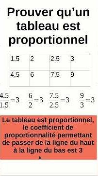 Comment prouver qu'un tableau est proportionnel #maths #DNB #enseignementagricole