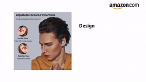 Open Ear Headphones Bluetooth Single Bone Conduction Wireless Earbuds with Earhooks Microphone Earphones Waterproof Long Battery Life Earpiece for Workout Sports Running Android iOS Non Ear Plug