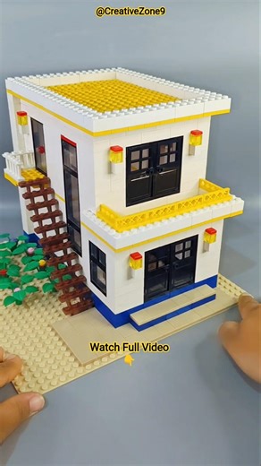 How To Build a LEGO Modern Luxurious House MOC | LEGO Creations #shorts #shortvideo #lego #legohouse