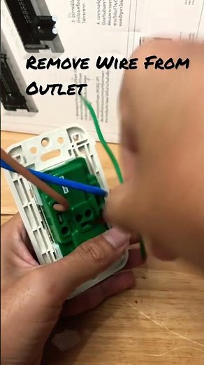 Remove wire from outlet #electrician #panasonic