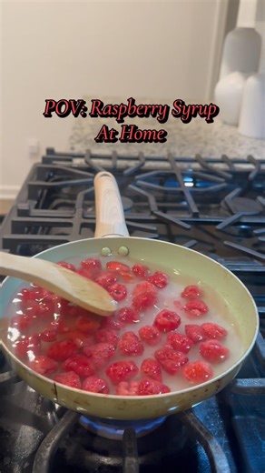 Raspberry Syrup #athome #homemade #fromscratch #explorepage #new #drinks #flavor #home