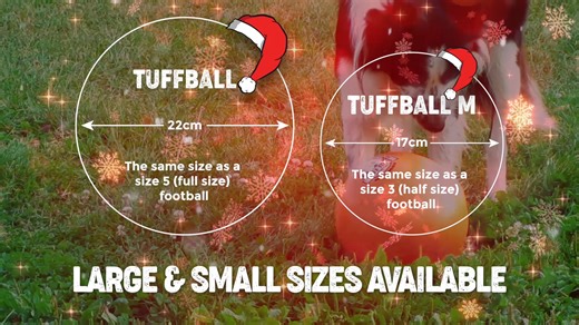 SUPERB UNBURSTABLE DOG BALL, 2 SIZES AVAILABLE. THE ORIGINAL AND THE BEST. www.tufftoys.co.uk | Tuff Toys