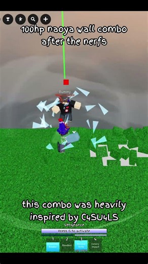 new naoya ranked combo tech jjs jjs #jjk #jjs #jujutsushenanigans #jujutsukaisen #roblox