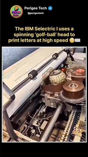 IBM Selectric I Used a Spinning Ball to Type 😳⌨️ #shorts #ibm #technology #retro #typewriter