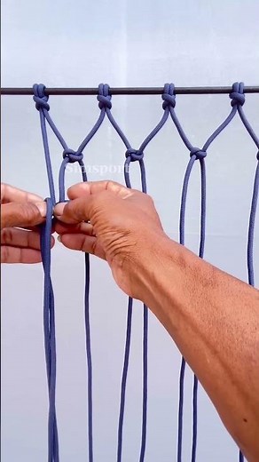 knots for making a basketball net #basketball