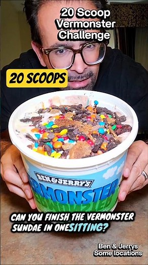 Classic 20 Scoop Vermonster Sundae from Ben & Jerry's #foodies