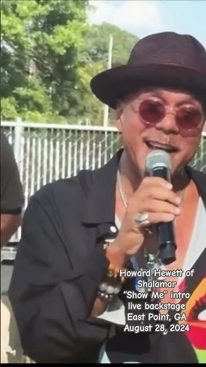 Howard Hewett of Shalamar “Show Me” intro. Live Backstage in East Point, GA. August 28, 2024.