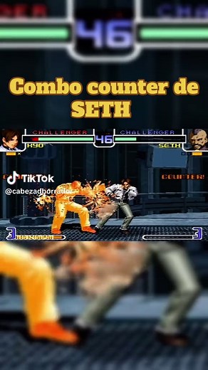 Combo Counter de Seth en The King of Fighters 2002