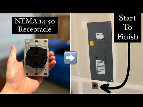 How To Install A 30/40/50/60 Amp Receptacle (240 Volts)
