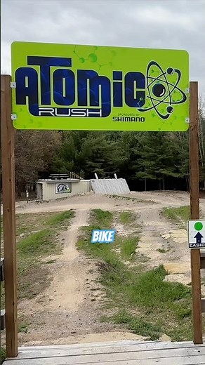 The mountain bike park and trail at Midland City Forest in Midland, Michigan