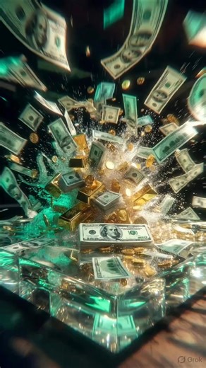 💸 “$1,000,000 Frozen Mid-Explosion Inside a Table 😱”