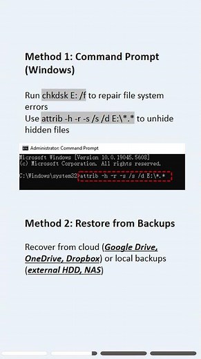 Learn how to recover lost data from removable media #media #recovery