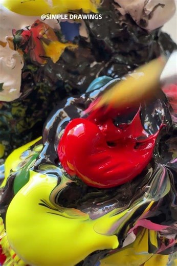 This Romantic Painting Should Be ILLEGAL 😭❤️ #painting#acrylicpainting #shorts