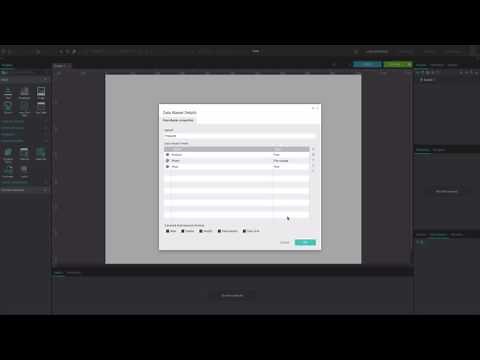 How to display data master records in a data grid in your web wireframes