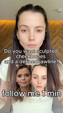 Get Sculpted Cheekbones & a Defined Jawline in 1 Minute! ✨