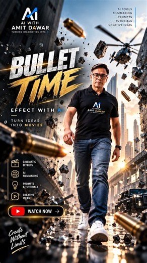 Bullet Time Effect with AI 🔥 #ai #aivideo #bullettime