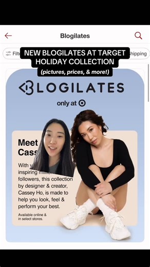 MEILI ZHANG | New Blogilates at Target Holiday collection!💙 Drops this Saturday, Nov.22 at 2am CST online & in select stores! 💌 Follow then comment... | Instagram